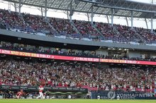 Fans watch a Korea Baseball Organization regular-season game between the SSG Landers and the Kia Tigers at Gwangju-Kia Champions Field in the southern city of Gwangju, in this May 22, 2026, file photo. (Yonhap)