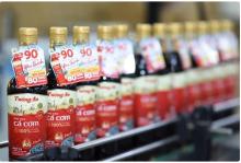 KIDO fish sauce products on a store shelf. (Photo courtesy of the company)