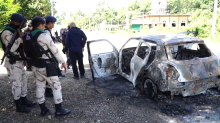 burnt car