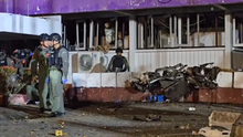 damaged police station 