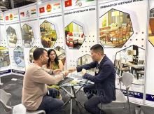 The Vietnamese booth at the World Furniture Expo in India (Photo: VNA)