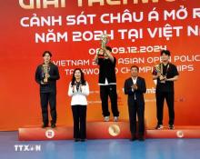 Vietnam fights to top spot at Vietnam 2024 Asian Open Police Taekwondo Championships