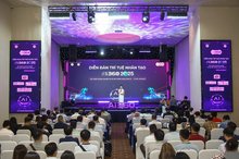 An overview of the opening session of the Vietnam Artificial Intelligence Forum 2025 on October 9, 2025. (Photo: VNA)