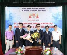 All four students in the Vietnamese team win a medal at the 34th International Olympiad in Informatics (IOI 2022). (Photo: Ministry of Education and Training)