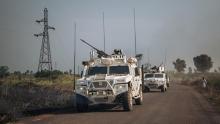 UN peacekeepers' vehicles in Central Africa (Photo: AFP)