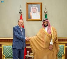 HRH Crown Prince, Turkish President Hold Meeting at Al-Salam Palace in Jeddah