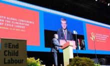 ILO Director-General Guy Ryder speaks at the conference. (Photo: VNA)