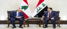 PM, Mohammed Shia al-Sudani, (right), Lebanese PM, Nawaf Salam, (left)