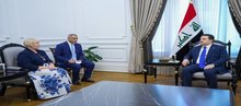 PM Mohammed Shia Al-Sudani (right), German Ambassador to Iraq, Christiane Hohmann (left)