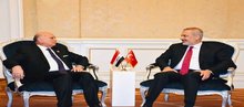 Iraqi FM, Fuad Hussein (left), his Turkish counterpart, Hakan Fidan (right)