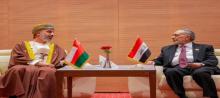 Parliament Speaker Mahmoud al-Mashhadani (right), Khalid bin Hilal al-Maawali, Speaker of the Omani Shura Council (left)