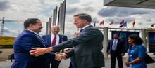 NATO Secretary-General Mark Rutte,(right) PM, Mohammed S. Al-Sudani (left)