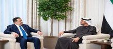 President of the United Arab Emirates, Sheikh Mohammed bin Zayed Al Nahyan (right) PM, Mohammed Shia Al-Sudan (left)