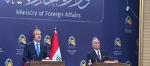 Iraqi FM, Fuad Hussein (right), his Turkish counterpart, Hakan Fidan (left) 
