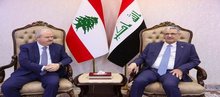 Deputy PM for Energy Affairs, Minister of Oil Hayan Abdul-Ghani (right), Lebanese Finance Minister Yassin Jaber (left)