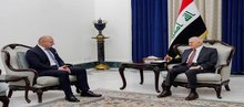 President Abdul Latif Jamal Rashid (right) Croatian Foreign Minister Gordan Radman (left)
