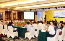 A view at the conference “Indicators for green economy in natural management, environmental protection, and climate change response: Appropriateness and feasibility in Vietnam”. (Photo: ISPONRE)