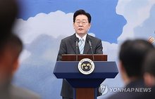 President Lee Jae Myung speaks during a press conference on Sept. 19, 2026. (Yonhap)