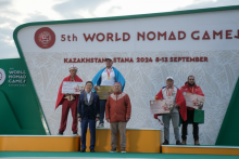 WNG: Kyrgyzstan horse wrestling team wins 6 medals 