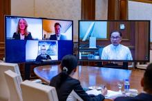 Malaysian PM Anwar's virtual meeting with Elon Musk (photo credit: Anwar Ibrahim's Twitter)