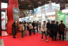 The Chinsu chili sauce bottle model of Masan Group Corp at the exhibition. (Photo: VNA)