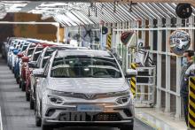 VinFast's first electric models (Photo: VNA)