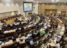 Permanent Deputy Minister of Foreign Affairs Nguyen Minh Vu addressed the 34th meeting of UNCLOS (SPLOS-34) in New York. (Photo: VNA)