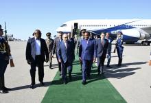 Congolese President Denis Sassou Nguesso arrives in Azerbaijan for official visit