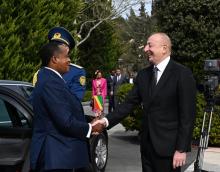 Official welcome ceremony was held for President of Republic of the Congo Denis Sassou Nguesso