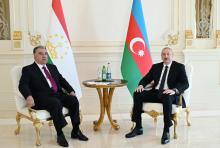 President of Azerbaijan Ilham Aliyev held one-on-one meeting with President of Tajikistan Emomali Rahmon
