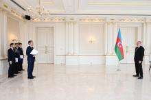 President Ilham Aliyev received credentials of incoming Italian ambassador to Azerbaijan 