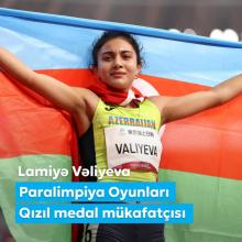 First Vice-President Mehriban Aliyeva congratulated Lamiya Valiyeva on Paralympic victory