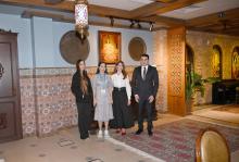 Leyla Aliyeva and Arzu Aliyeva visit exhibitions at National Art Museum