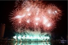 The performance of the Finland team at the opening ceremony of the Da Nang International Fireworks Festival (DIFF) 2025 (Photo: VNA)
