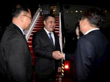 Kyrgyz president arrives in Seoul 