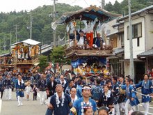 Undated photo shows the Murakami Yatai Festival in Niigata Prefecture. (Photo courtesy of the Agency for Cultural Affairs)(Kyodo)