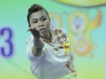 Wushu artist Hoang Thi Phuong Giang (Source: VNA)