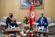 Prince Abdulaziz bin Saud, Tunisian Interior Minister Hold Session of Official Talks