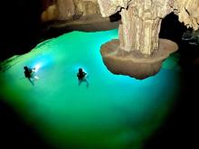 A new lake has been discovered inside the pristine Thung Cave within the World’s Natural Heritage Phong Nha-Kẻ Bàng National Park in Quảng Bình Province. (Photo: courtesy of Quangbinh Tourism)