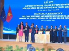 The EVFTA is inked on June 30. (Photo: VNA)