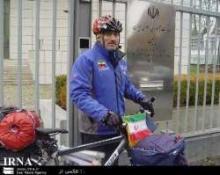 Iranian Cyclist Spreading Message Of Environment Protection In 15 Countries