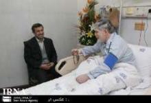 President Ahmadinejad Visits Javanfekr In Hospital   