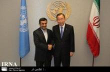Iran President, UN Chief Confer  
