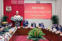 Party General Secretary To Lam speaks at the Central Public Security Party Committee's conference in Hanoi on December 4. (Photo: VNA)