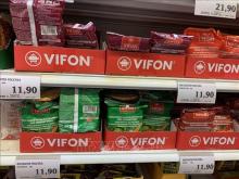 Made in Vietnam instant noodle products available in the Czech Republic's supermarket Globus. (Photo: VNA)