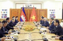 Vietnamese President, Cambodia’s CPP, Senate leader hold talks
