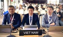 The Vietnamese delegation at the 18th session of the Intergovernmental Committee for the Safeguarding of Intangible Cultural Heritage (Photo: VNA)