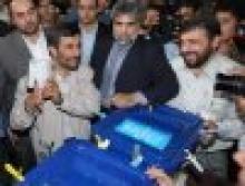 President Ahmadinejad Casts Vote For 9th Parliamentary Elections 