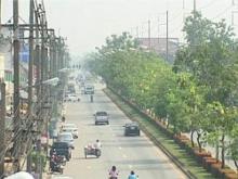 Wildfire haze clouds over Songkhla
