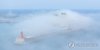 Sea fog off Jeju Island